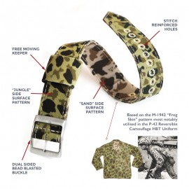 THE P-42C CAMOUFLAGE CANVAS STRAP