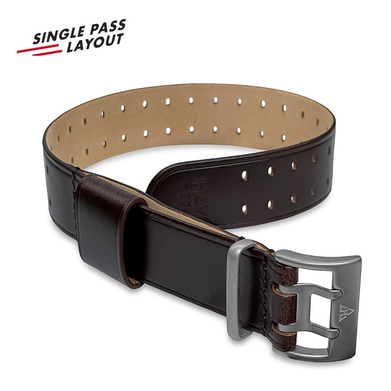 THE M-1907 SEAL BROWN LEATHER STRAP