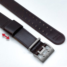 THE M-1907 SEAL BROWN LEATHER STRAP